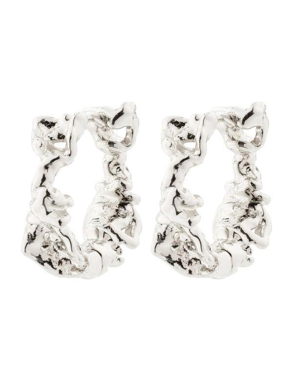 Trust recycled hoop earings  Sølv - Pilgrim