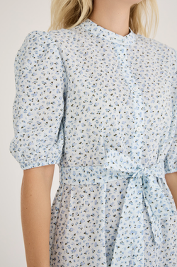 Kate long dress Light Blue/Blue - A-view