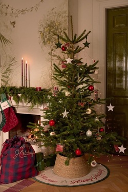 Juletrematte Jute/Bomull D:110cm  - Lexington