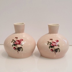 Vaser - Porselen Rosa m/blomstermotiv - Mortensen Design