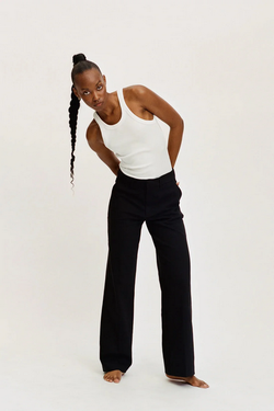 Alice Wide Pant  Svart - Ivy
