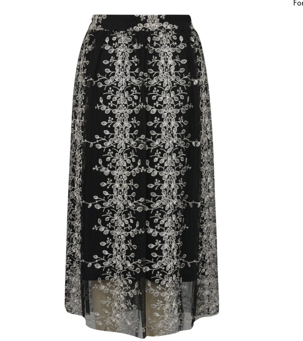 Fuschia new skirt Black/gold - A-view