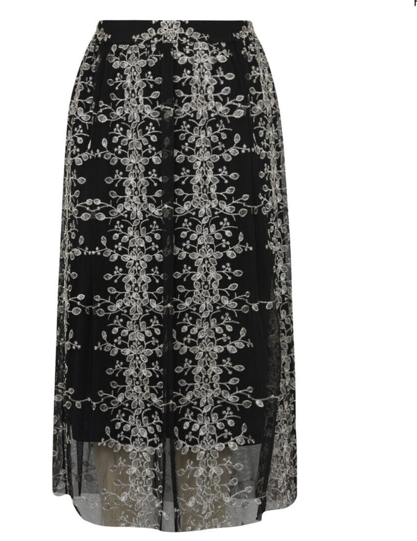 Fuschia new skirt Black/gold - A-view