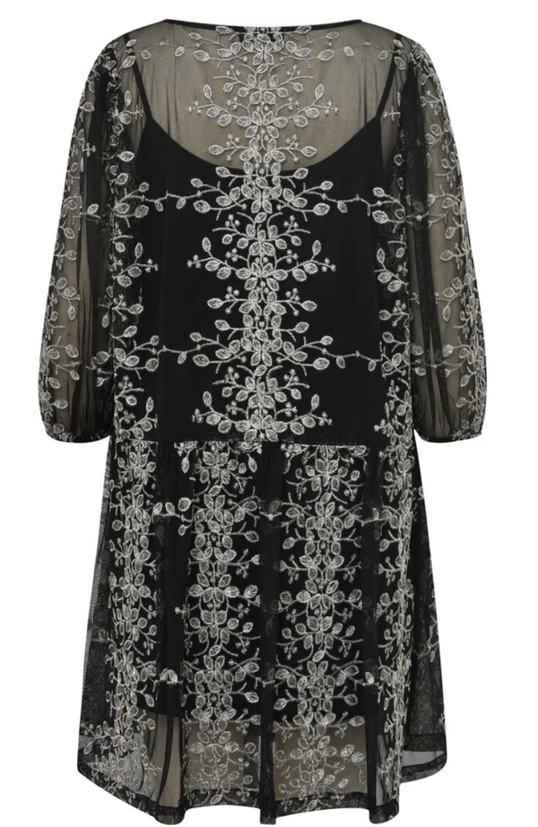 Fuschia new dress Black/gold - A-view