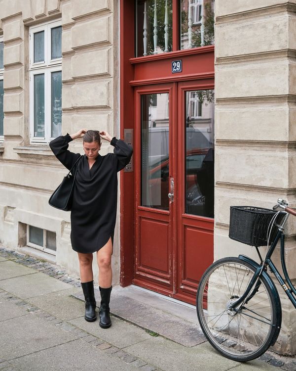 lexia crepe dress  black - Neo noir