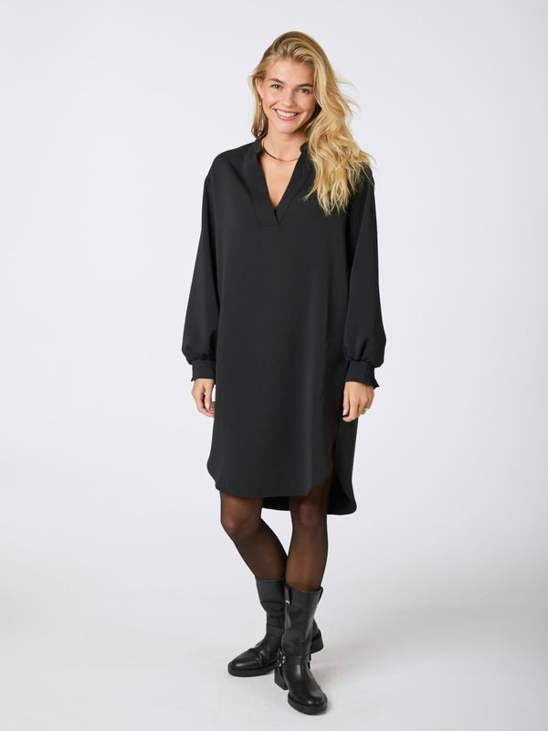 lexia crepe dress  black - Neo noir