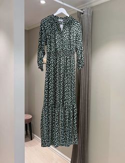 Oline button dress lysegrønn - milli&me
