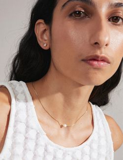 alayah halskjede og øredobber GOLD - Pilgrim