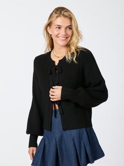 Muscado knit Cardigan Svart - Neo noir