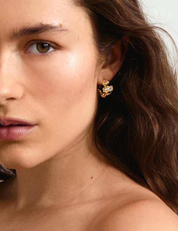 Sunset Øreringer Gull - Pilgrim