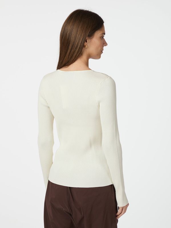 Carlton Knit Blouse Off White  - Neo noir