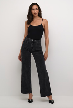Frida Top Svart - Kaffe Clothing