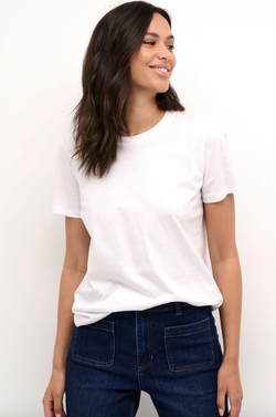 Marin T-shirt Hvit - Kaffe Clothing