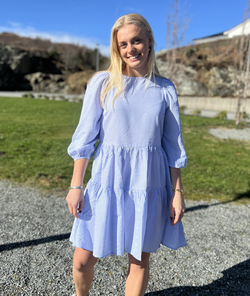 Sonja Dress Blue/White Stripe - A-view