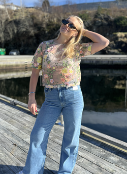 Fuschia Blouse Sand/Yellow - A-view