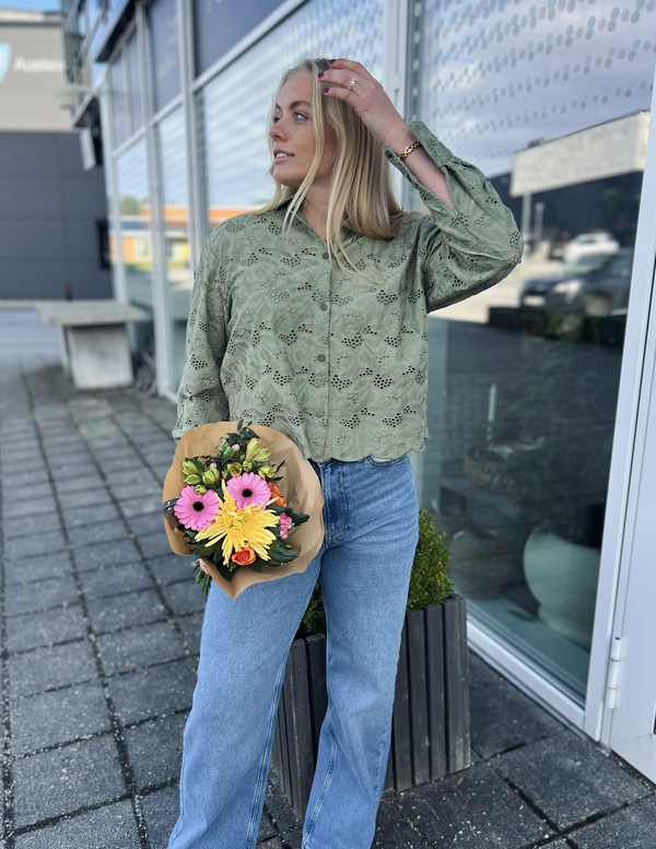 Tura shirt Oil Green - Kaffe Clothing