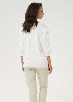 Lone knit Pullover Chalk - Kaffe Clothing