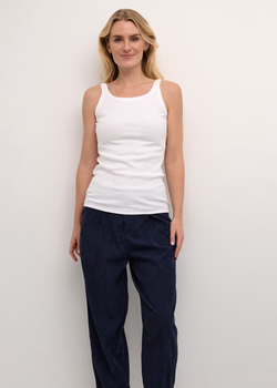 Carna Tank Top Chalk - Kaffe Clothing