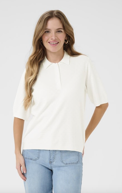 Olivia Polo Pullover Chalk - Kaffe Clothing