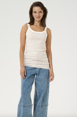 Lindy Tank Top Chalk/Feather gray - Kaffe Clothing