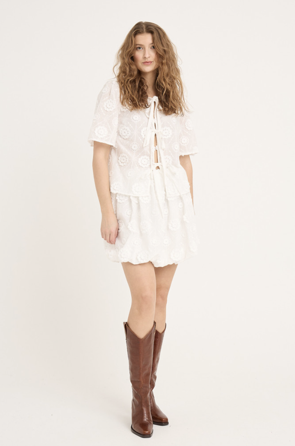 Rosamarie Cardigan Hvit - A-view