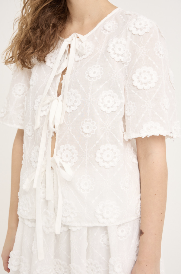 Rosamarie Cardigan Hvit - A-view