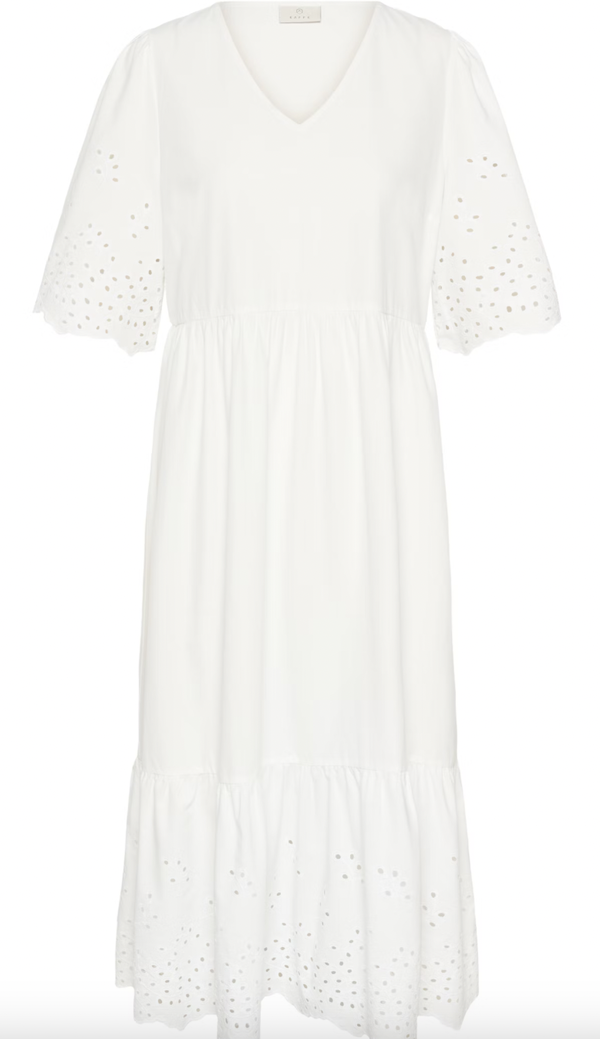 Louisa Midi Dress Chalk - Kaffe Clothing