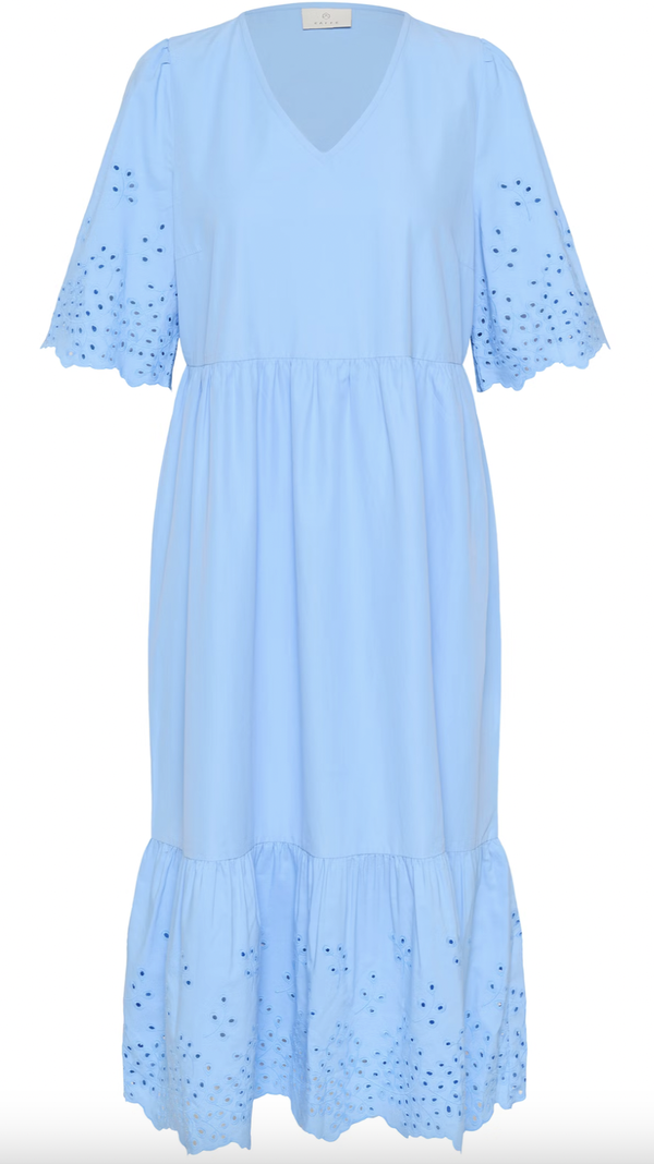 Louisa Midi Dress Vista Blue - Kaffe Clothing